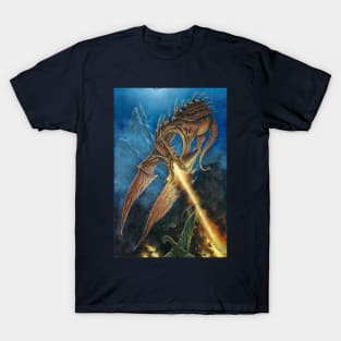 Smaug Faces Bard the Bowman T-Shirt